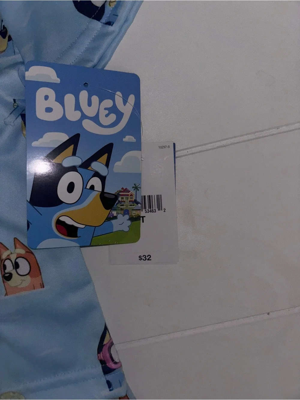 Blue 'Bluey' Short Sleeve Kids Pajama Set Toddler Girls 2T 3T